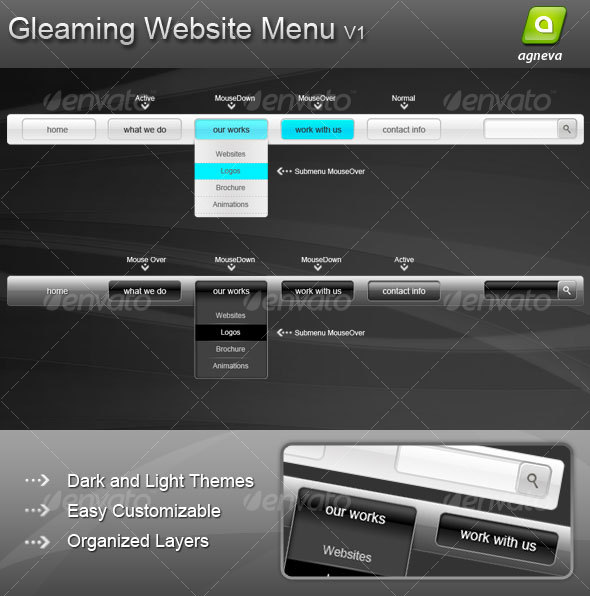 GraphicRiver Gleaming Website Menu V1 64019 GraphicRiver Gleaming Website Menu V1 64019