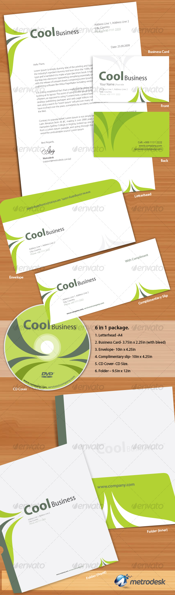 GraphicRiver Cool Corporate Identity 66078 GraphicRiver Cool Corporate Identity 66078