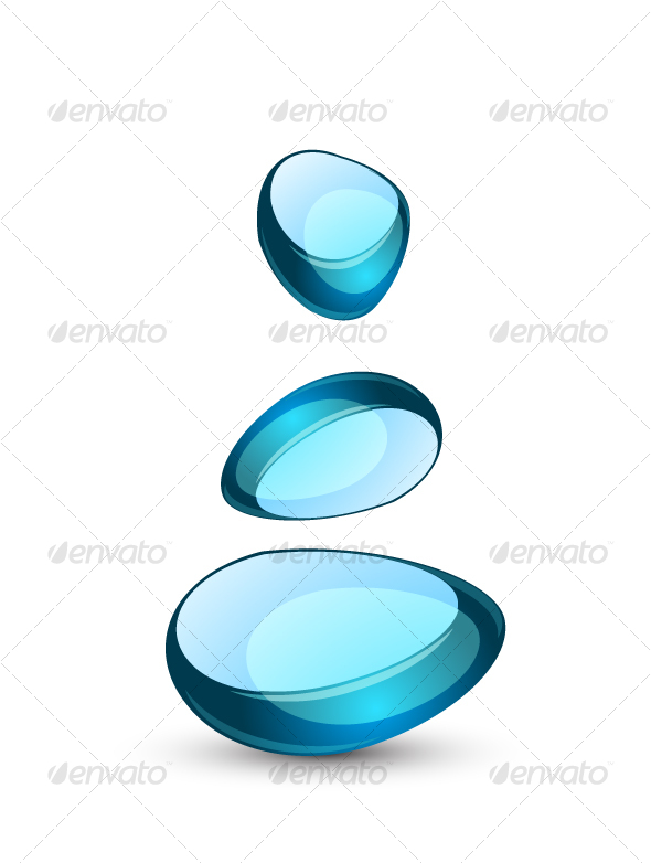 GraphicRiver Blue abstract glass symbol 66804 GraphicRiver Blue abstract glass symbol 66804
