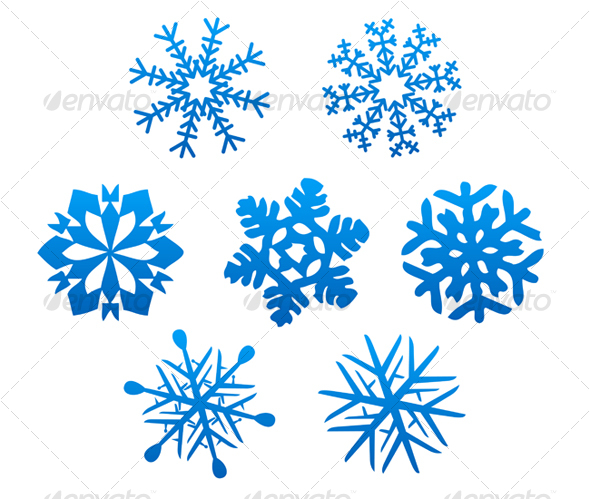 GraphicRiver Set of snowflakes 67865 GraphicRiver Set of snowflakes 67865