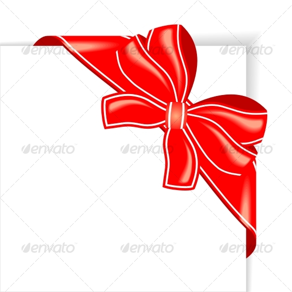 GraphicRiver Page with red ribbon and bow corner 67992 GraphicRiver Page with red ribbon and bow corner 67992