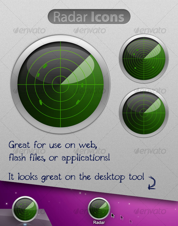 GraphicRiver Shiny Radar Icon 39858 GraphicRiver Shiny Radar Icon 39858