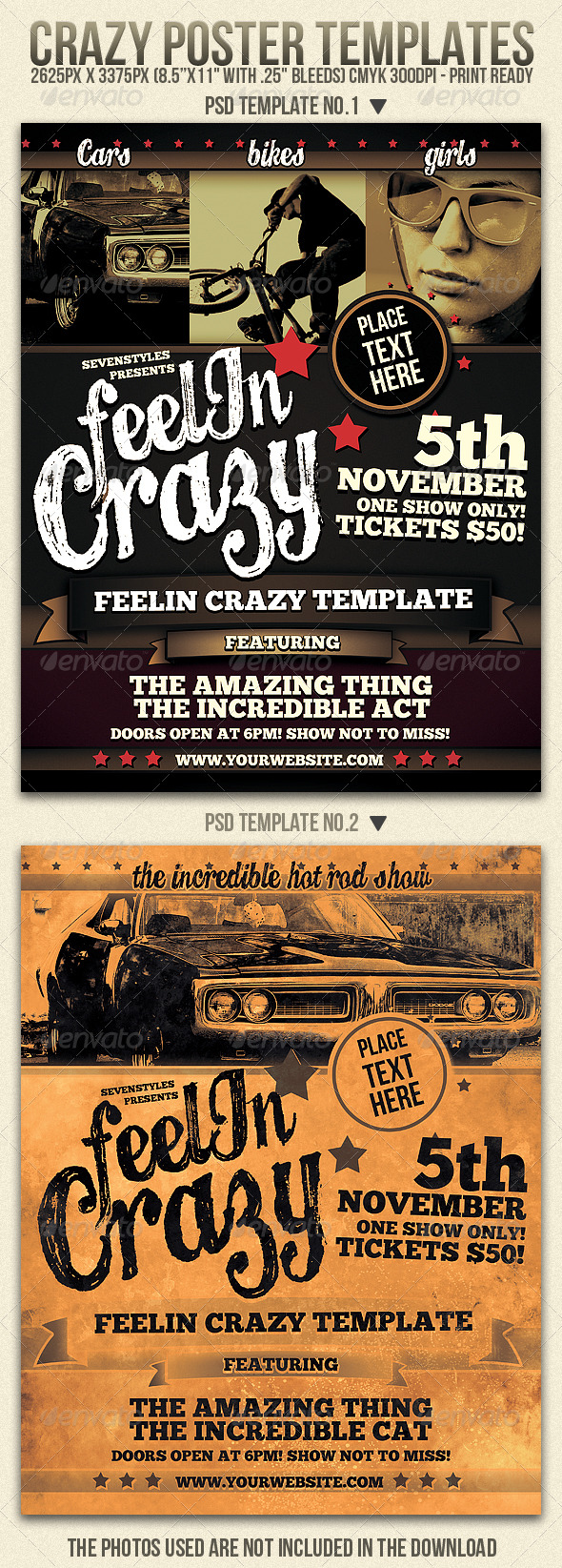GraphicRiver Crazy Flyer Templates 208966 GraphicRiver Crazy Flyer Templates 208966
