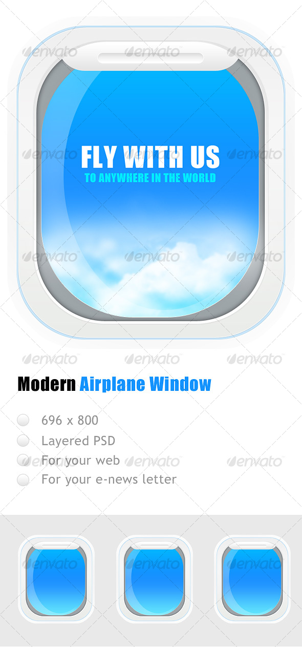 GraphicRiver Airplane window 69296