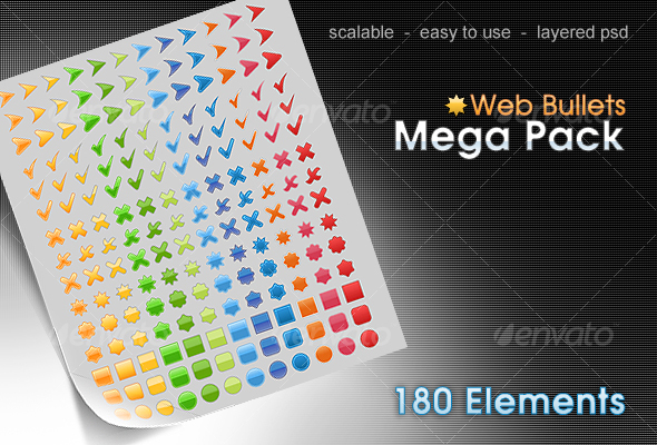 GraphicRiver web bullets pack 71309 GraphicRiver web bullets pack 71309