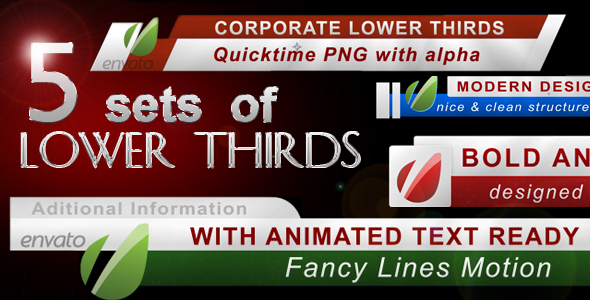 After Effects Project - VideoHive 5 Lower Thirds FULL HD 222814 After Effects Project - VideoHive 5 Lower Thirds FULL HD 222814