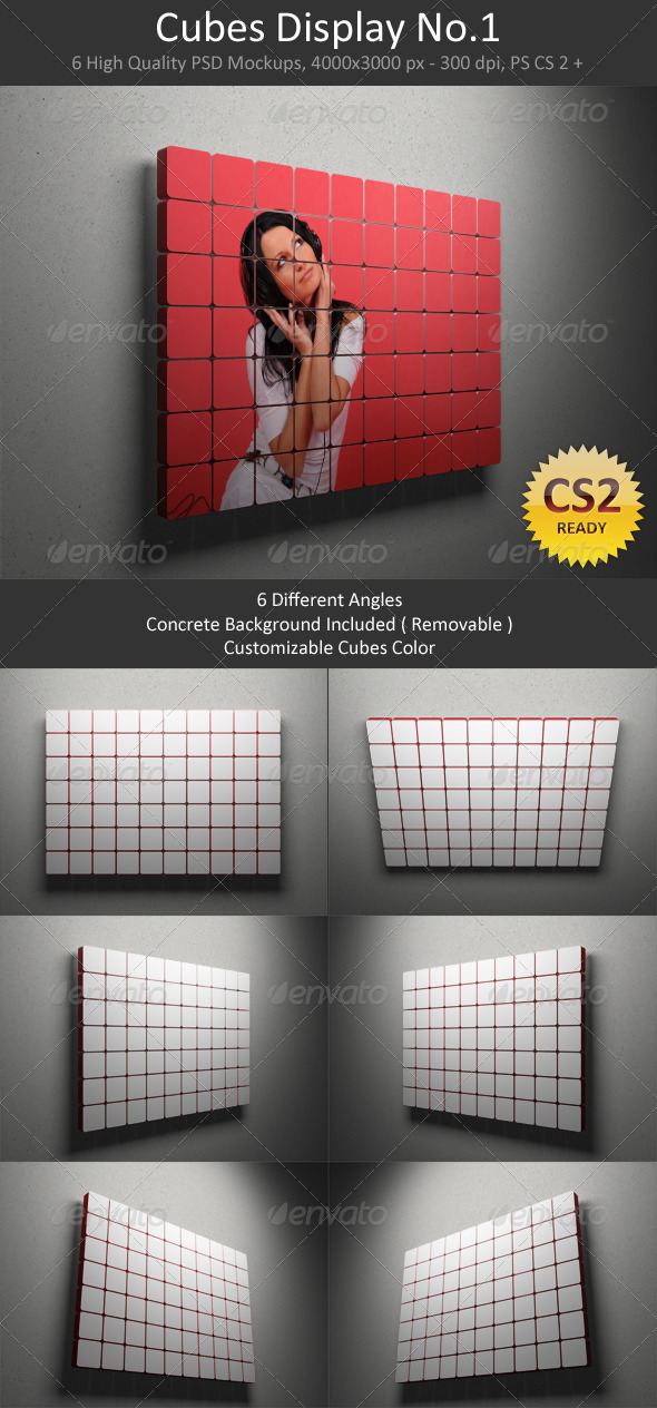 Download 3d Cubes Photo Display Mockup » Dondrup.com