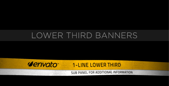 After Effects Project - VideoHive Lower Third Banners 231556 After Effects Project - VideoHive Lower Third Banners 231556