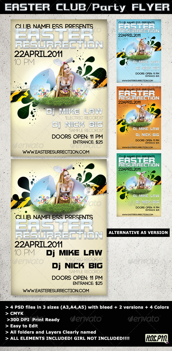 GraphicRiver Easter Party flyer 231917 GraphicRiver Easter Party flyer 231917