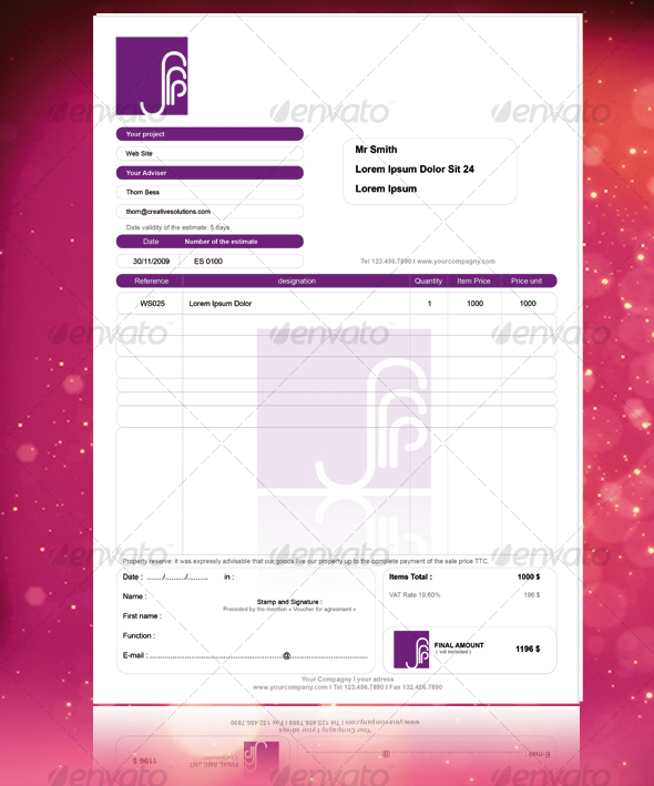 GraphicRiver Matrix of estimate 73802 GraphicRiver Matrix of estimate 73802