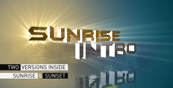 After Effects Project - VideoHive Sunrise Intro 233766