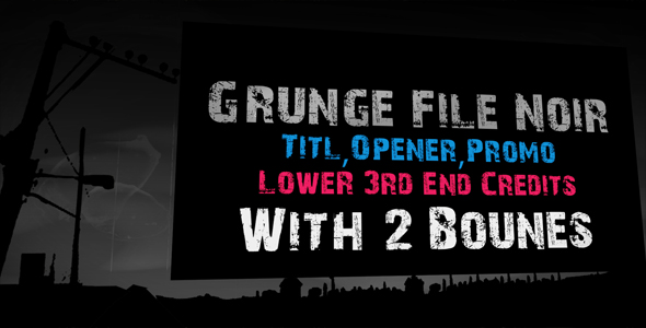 After Effects Project - VideoHive Grunge Film Noir 160264 After Effects Project - VideoHive Grunge Film Noir 160264