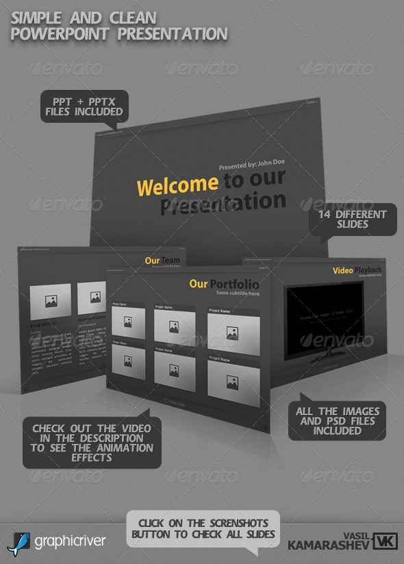 GraphicRiver Simple and Clean PowerPoint Presentation 235652 GraphicRiver Simple and Clean PowerPoint Presentation 235652