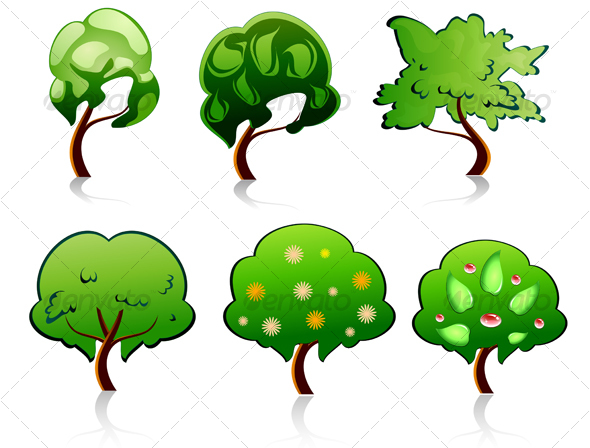 GraphicRiver Set of tree symbols 77353 GraphicRiver Set of tree symbols 77353