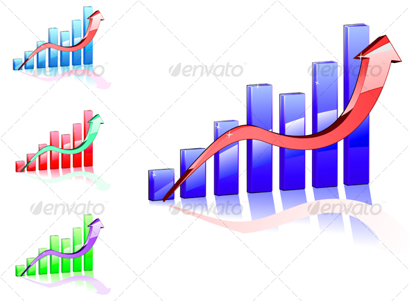 GraphicRiver Color graph for business concept 77359 GraphicRiver Color graph for business concept 77359