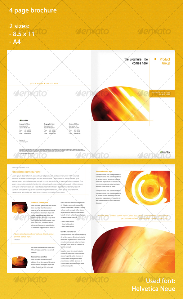 GraphicRiver 4 page brochure in 2 sizes 71854 GraphicRiver 4 page brochure in 2 sizes 71854