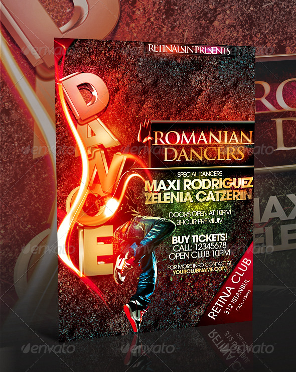 GraphicRiver Amazing Dance Flyer 236756 GraphicRiver Amazing Dance Flyer 236756