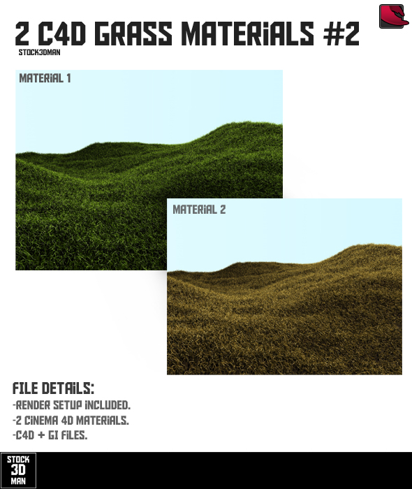 3DOcean 2 Cinema 4D Grass Materials #2 237000 3DOcean 2 Cinema 4D Grass Materials #2 237000