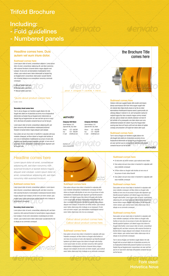 GraphicRiver Trifold Brochure 77715 GraphicRiver Trifold Brochure 77715