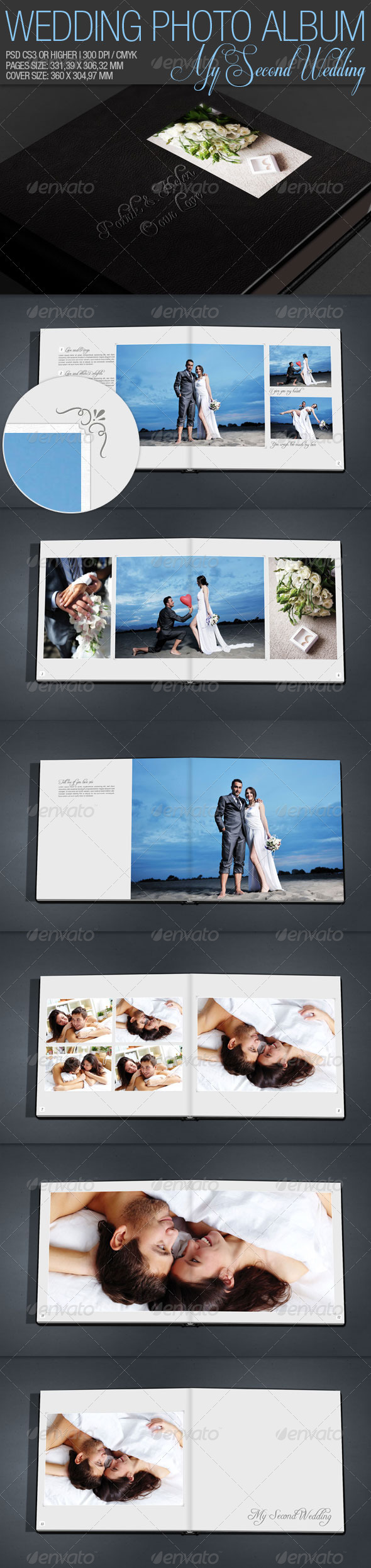 Download Torrent Creative Wedding Album Psd Templates Vol 1 12 Maydesk Com PSD Mockup Templates