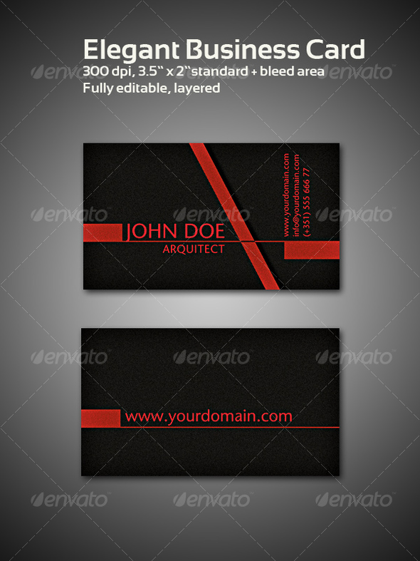GraphicRiver Elegant Business Card 79032 GraphicRiver Elegant Business Card 79032