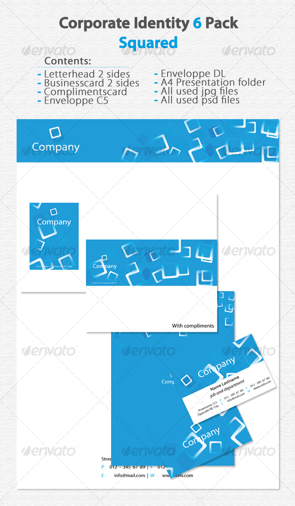 GraphicRiver Corporate Identity 6 Pack Squared 79832 GraphicRiver Corporate Identity 6 Pack Squared 79832