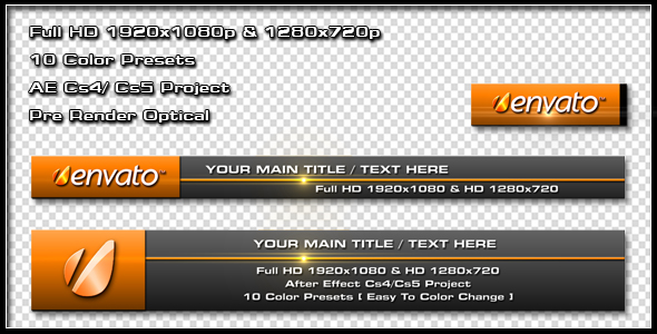 After Effects Project - VideoHive Color Lower Third 240020 After Effects Project - VideoHive Color Lower Third 240020