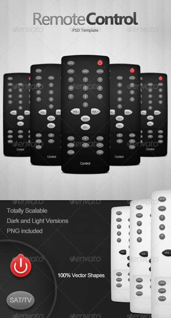 GraphicRiver Remote Control PSD Template 240058 GraphicRiver Remote Control PSD Template 240058