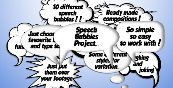 After Effects Project - VideoHive Speech Bubble 241070