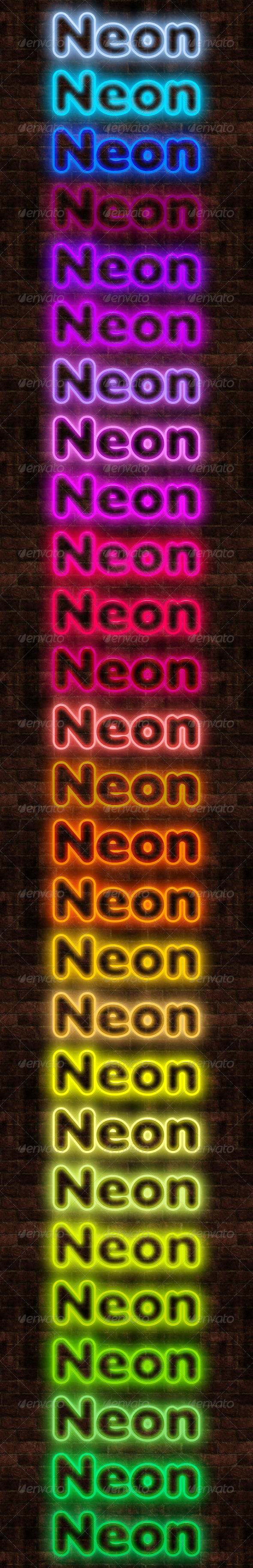 GraphicRiver 27 Neon Styles 241858 GraphicRiver 27 Neon Styles 241858
