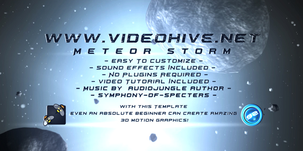 After Effects Project - VideoHive Meteor Storm 243747 After Effects Project - VideoHive Meteor Storm 243747