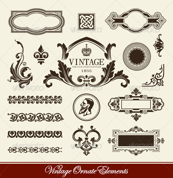 GraphicRiver Vector set of calligraphic design elements 244099 GraphicRiver Vector set of calligraphic design elements 244099