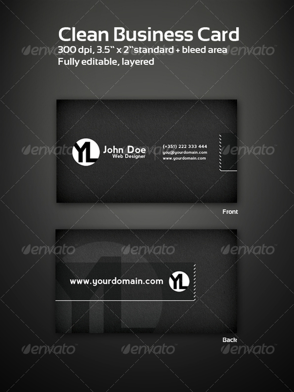 GraphicRiver Elegant & Clean Business Cards 81272 GraphicRiver Elegant & Clean Business Cards 81272