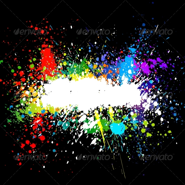 GraphicRiver Color paint splashes Gradient vector background 81561 GraphicRiver Color paint splashes Gradient vector background 81561