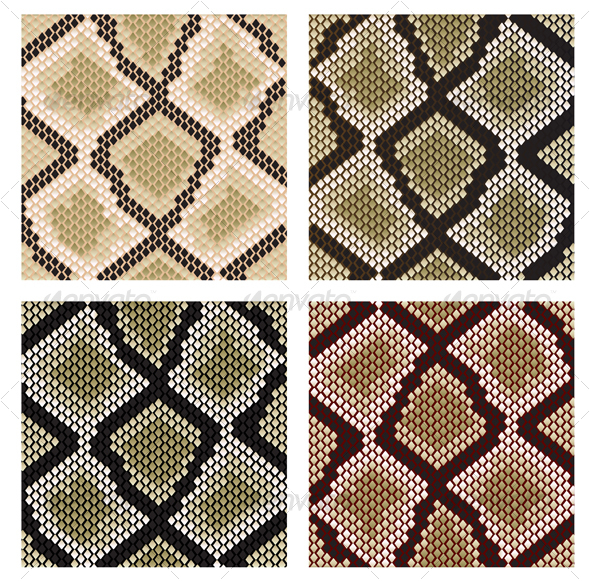 GraphicRiver Set of snake skin patterns 81809 GraphicRiver Set of snake skin patterns 81809