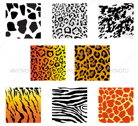 GraphicRiver Set of animal fur and skin patterns 81815 GraphicRiver Set of animal fur and skin patterns 81815
