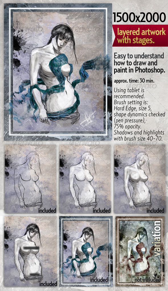 GraphicRiver Layered Original Artwork in stages of progress 82274 GraphicRiver Layered Original Artwork in stages of progress 82274