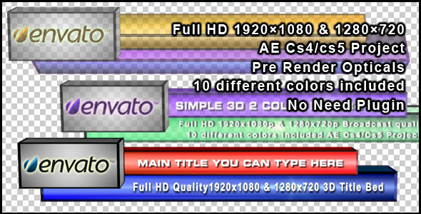 After Effects Project - VideoHive Simple 3D 2 Color Bed 248755 After Effects Project - VideoHive Simple 3D 2 Color Bed 248755