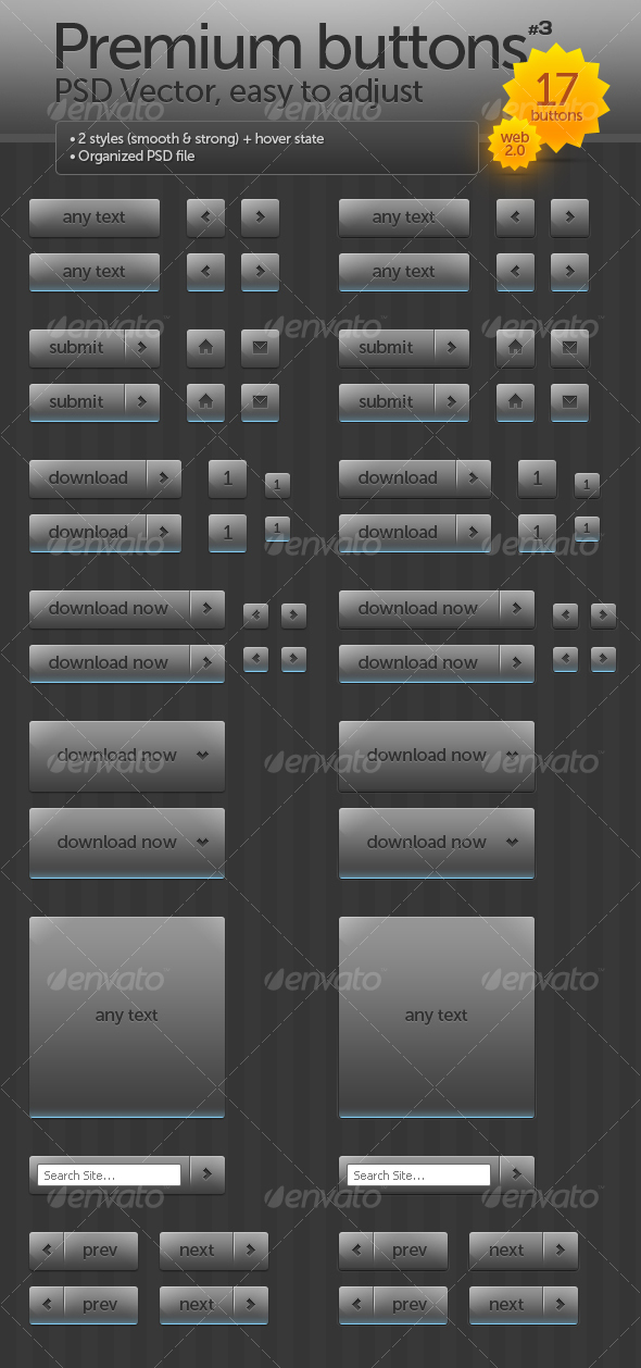 GraphicRiver Premium buttons #3 82719 GraphicRiver Premium buttons #3 82719