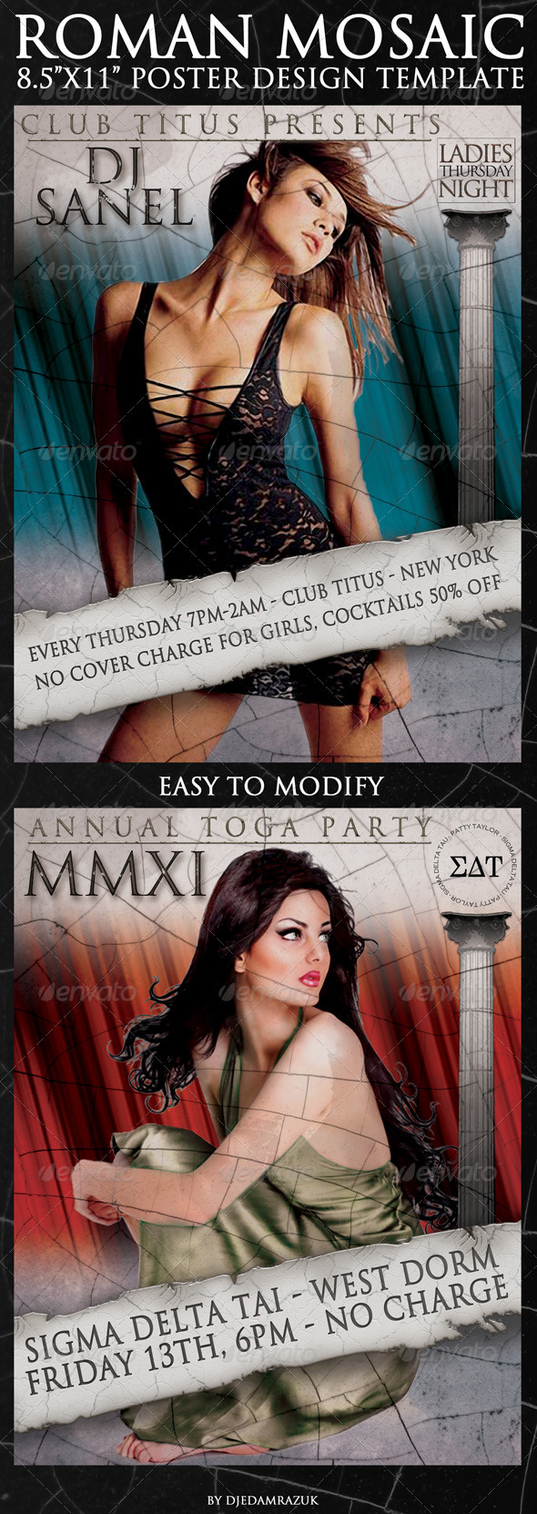 GraphicRiver Roman Mosaic Poster Template 8.5x11 252135 GraphicRiver Roman Mosaic Poster Template 8.5x11 252135
