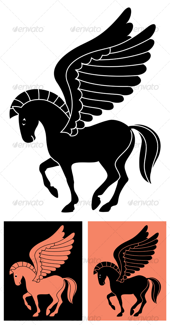GraphicRiver Decorative Pegasus 83530 GraphicRiver Decorative Pegasus 83530