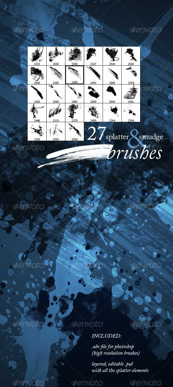 GraphicRiver Splatter & Smudge 84020 GraphicRiver Splatter & Smudge 84020