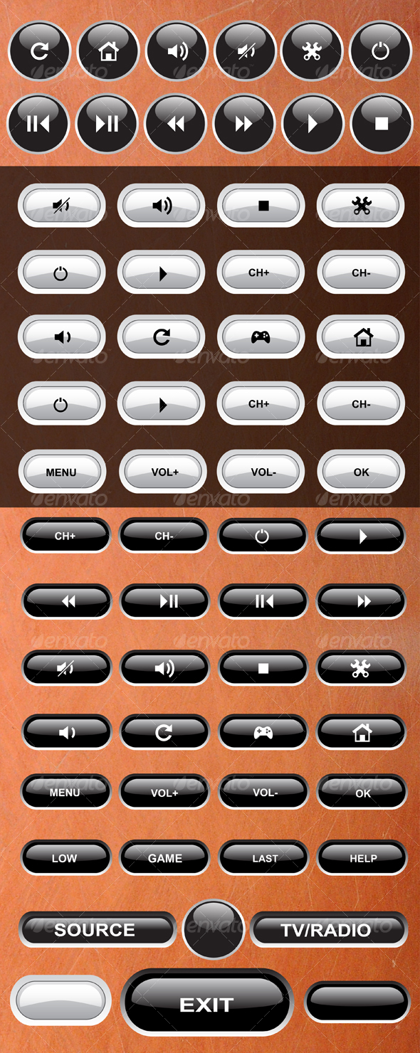 GraphicRiver Media buttons 83684 GraphicRiver Media buttons 83684