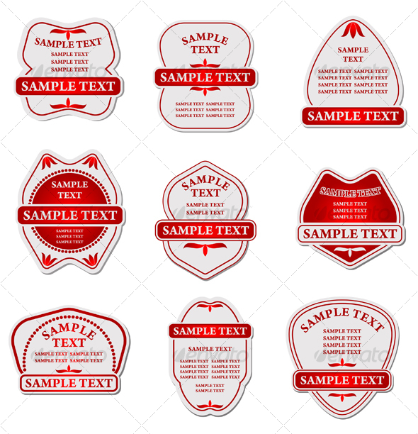 GraphicRiver Set of labels for design 84531 GraphicRiver Set of labels for design 84531