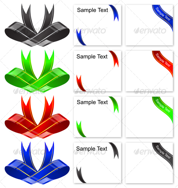 GraphicRiver Ribbon and corners 84985 GraphicRiver Ribbon and corners 84985