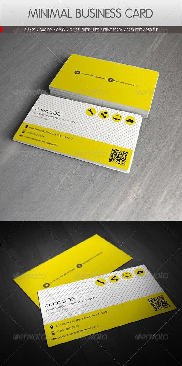 GraphicRiver Minimal Business Card 2282809 GraphicRiver Minimal Business Card 2282809