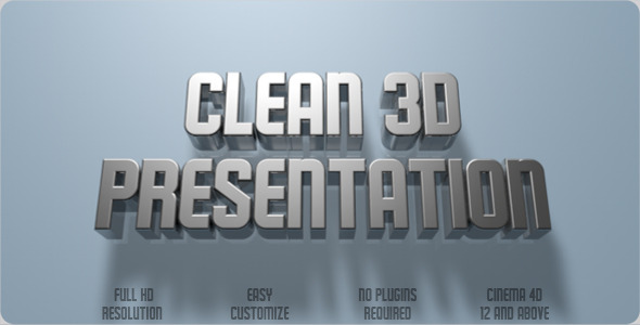 VideoHive Clean 3D Presentation C4D 2289919 VideoHive Clean 3D Presentation C4D 2289919