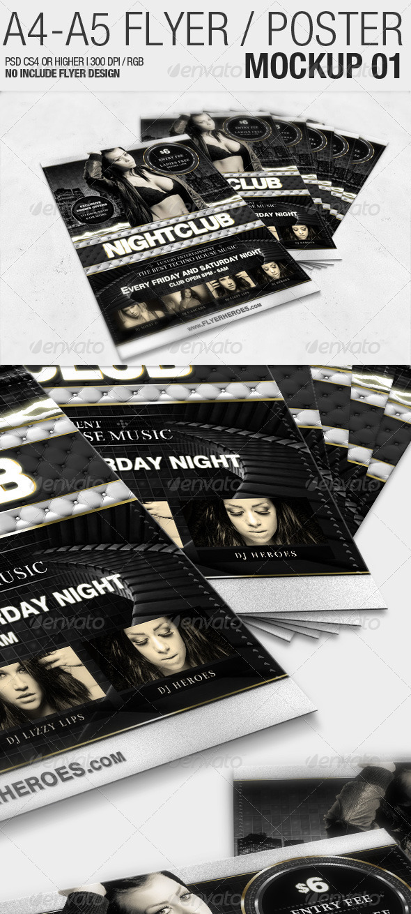 GraphicRiver A4 A5 Flyer Mockup 01 2291347 GraphicRiver A4 A5 Flyer Mockup 01 2291347