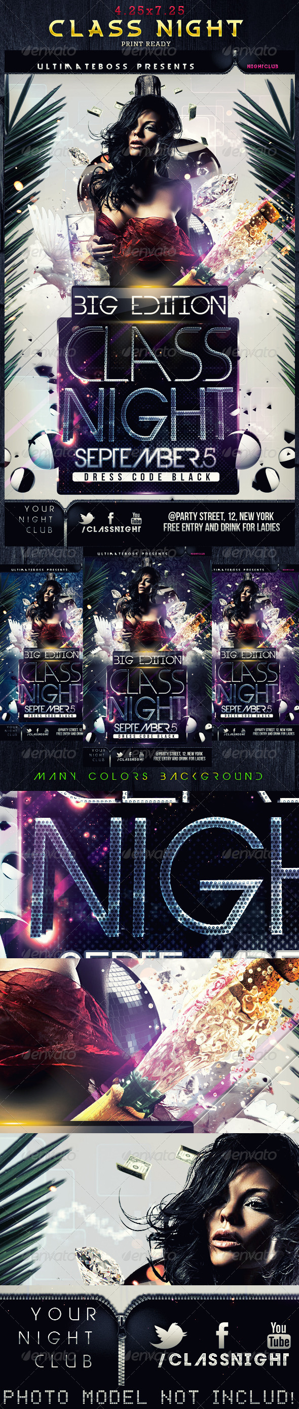 GraphicRiver Class Night Flyer 2292990 GraphicRiver Class Night Flyer 2292990