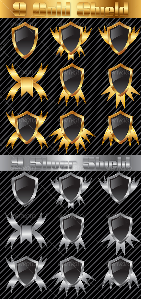 GraphicRiver Shield Icons 85384 GraphicRiver Shield Icons 85384